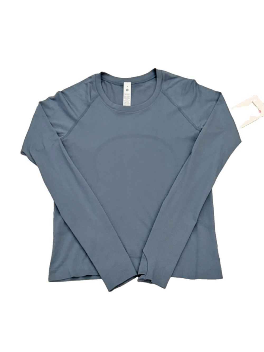 LULULEMON SWIFTLY TECH LONG SLEEVE 2.0 RACE STEEL BLUE COLOR SIZE 12 NWT